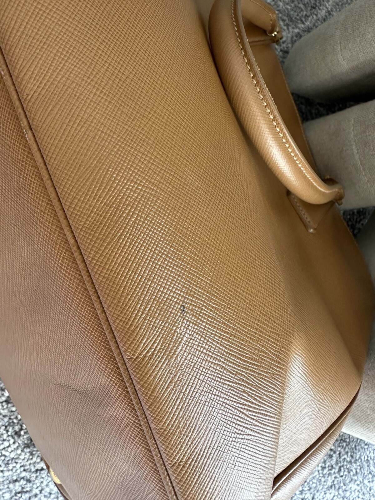 Prada Galleria Saffiano, Tan 100percent Authentic RRP £2400 image 7