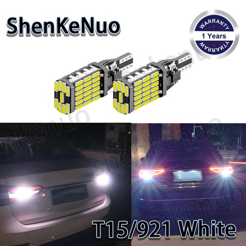 LED Cargo/Trunk+Third Brake Light Bulb White T15 for RAM 1500 2500 3500 Combo 4x - Imagen 10 de 14
