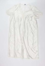 Shapely Figures Womens Ivory Polyester Blend Top Gown Size 12