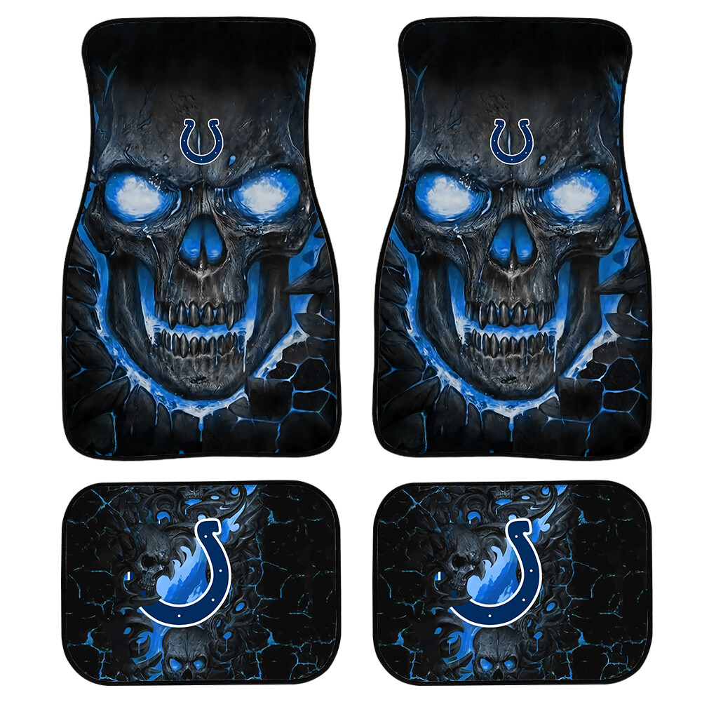 Indianapolis Colts Car Floor Mats Front/Rear Rugs Pickup Truck Rubber