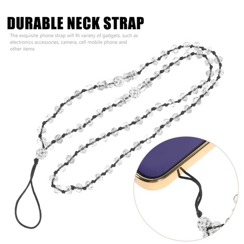 Crystal Chain Lanyard Woman Phone Around The Neck Rhinestone Cell - Zdjęcie 9 z 12