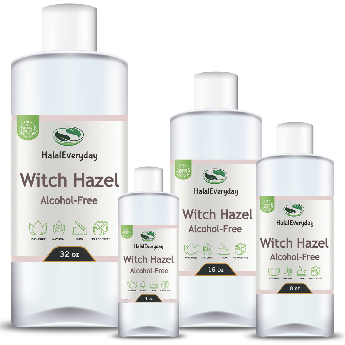 Witch Hazel Toner (Alcohol-Free) - 100% Pure Natural Facial