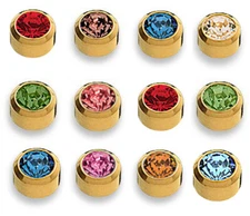 STUDEX Gold Plated Piercing Medical Earrings Various Colors Ø3.95mm