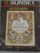 Wedding Certificate Stitchery Kit by Sunset Stitchery 2672 A