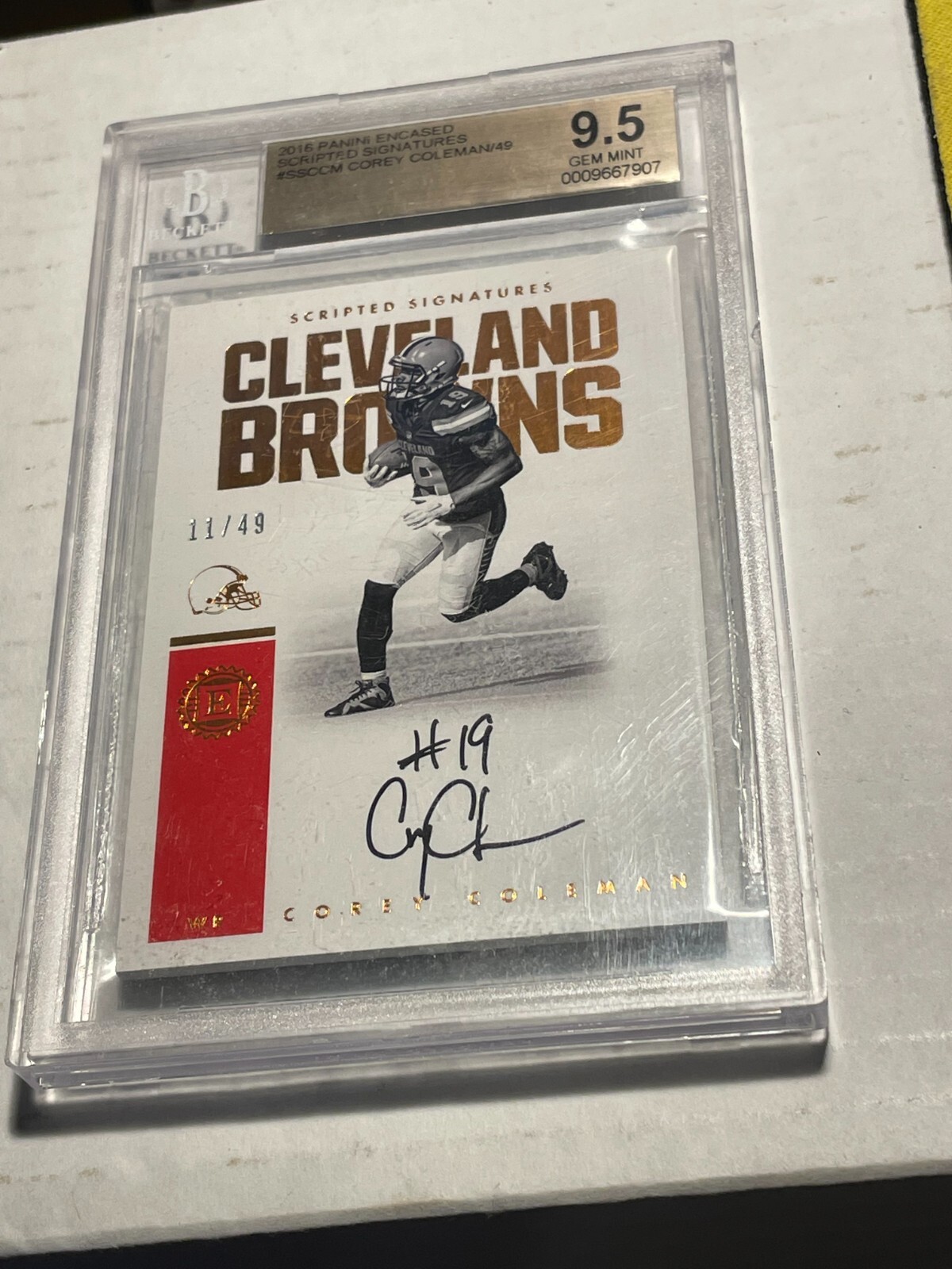 Corey Coleman Panini Contenders #325 Autograph-Championship Ticket