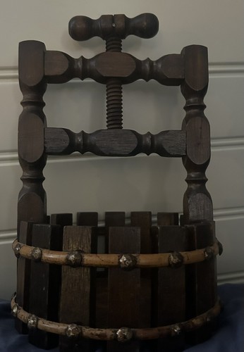 Vintage Wood Nutcracker Wishing Well