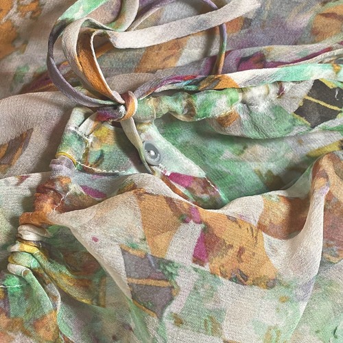 Elizabeth & James CottageCore 100% Silk BENJI Blouse Sz S $325 Long Sleeves Hilo - Picture 9 of 13