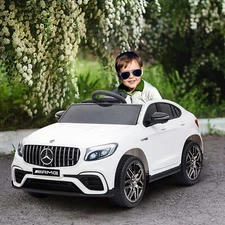 12V Ride On Toy Car for Kids with Remote Control Mercedes Benz AMG GLC63S Coupe