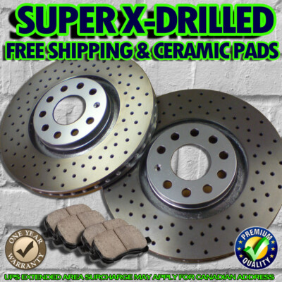 Rotors Ceramic Pads F+R OE Replacement 04 05 Fits Subaru Impreza WRX Non STI