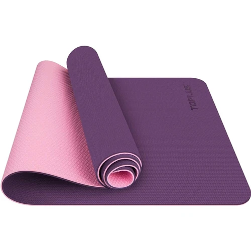 Umweltfreundliche Yogamatte in Violett - Gepolstert & Rutschfest, 0,6cm Dicke