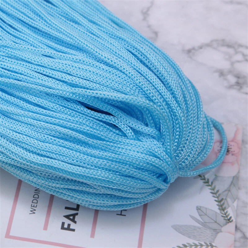Cuerda de cristal de ganchillo hilo hueco verano grosor medio cuerda de lana Foto 2 de 4