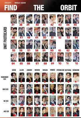 CRAVITY - [FIND THE ORBIT] Album Official Original PHOTOCARD