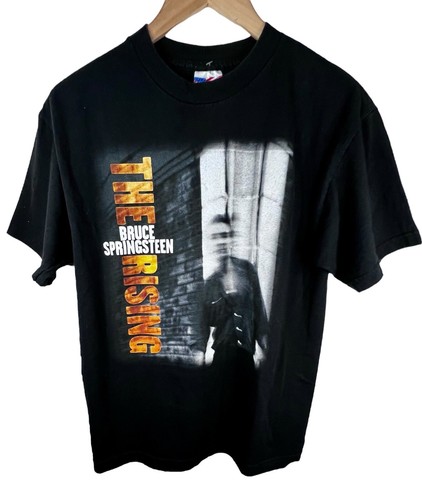 BRUCE SPRINGSTEEN Medium Vintage 2002 The Rising Concert Tour 2 Sided T-Shirt US - Picture 2 of 24
