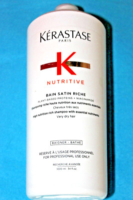 1000ml KERASTASE SHAMPOO bain satin riche  NUTRITIVE neue serie NACHFÜLLFLASCHE