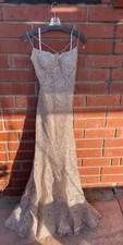 Sherri Hill rose gold prom dress, size 8, brand new- excellent condition