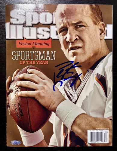 PEYTON MANNING Signed Auto December 2013 Sports Illustrated Magazine JSA COA