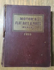 MOTOR'S FLAT RATE & PARTS MANUAL 1959 31st Edition 20JS-1216-M11