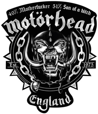 Motörhead Aufkleber England, 49% Motherfucker - 51% Son of a bitch ca.12x10 cm