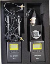 K&f Wm-9 Uhf Wireless Microphone System Lavalier Lapel Mic Receiver Transmitter