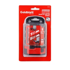 Goldblatt 100PCS Utility Knife Blades w/Dispenser SK2M Steel Premium Tempered