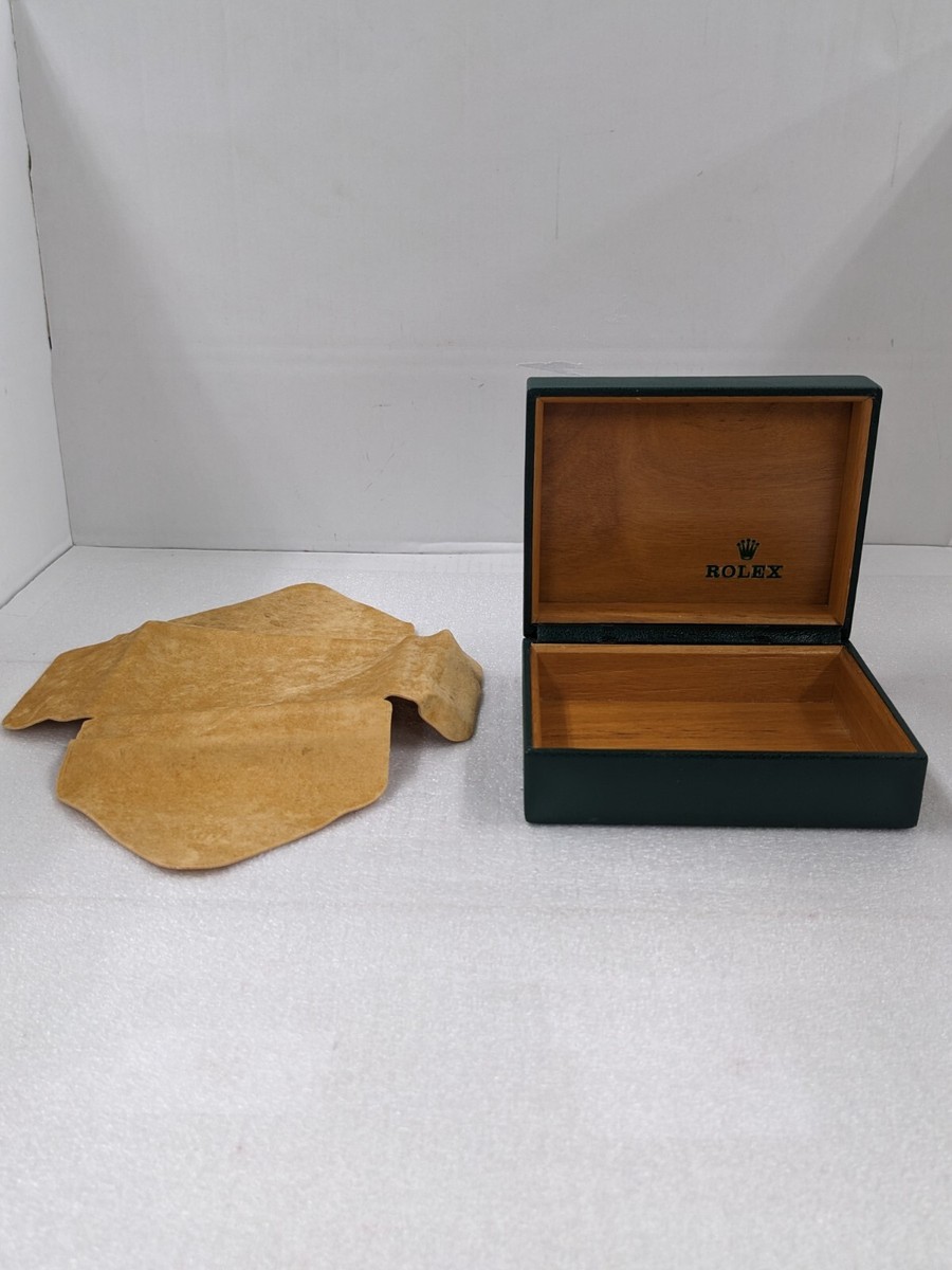 VINTAGE GENUINE ROLEX Green watch box case 67.00.01 no inner VINTAGE GENUINE ROLEX Green watch box case 67.00.01 no inner