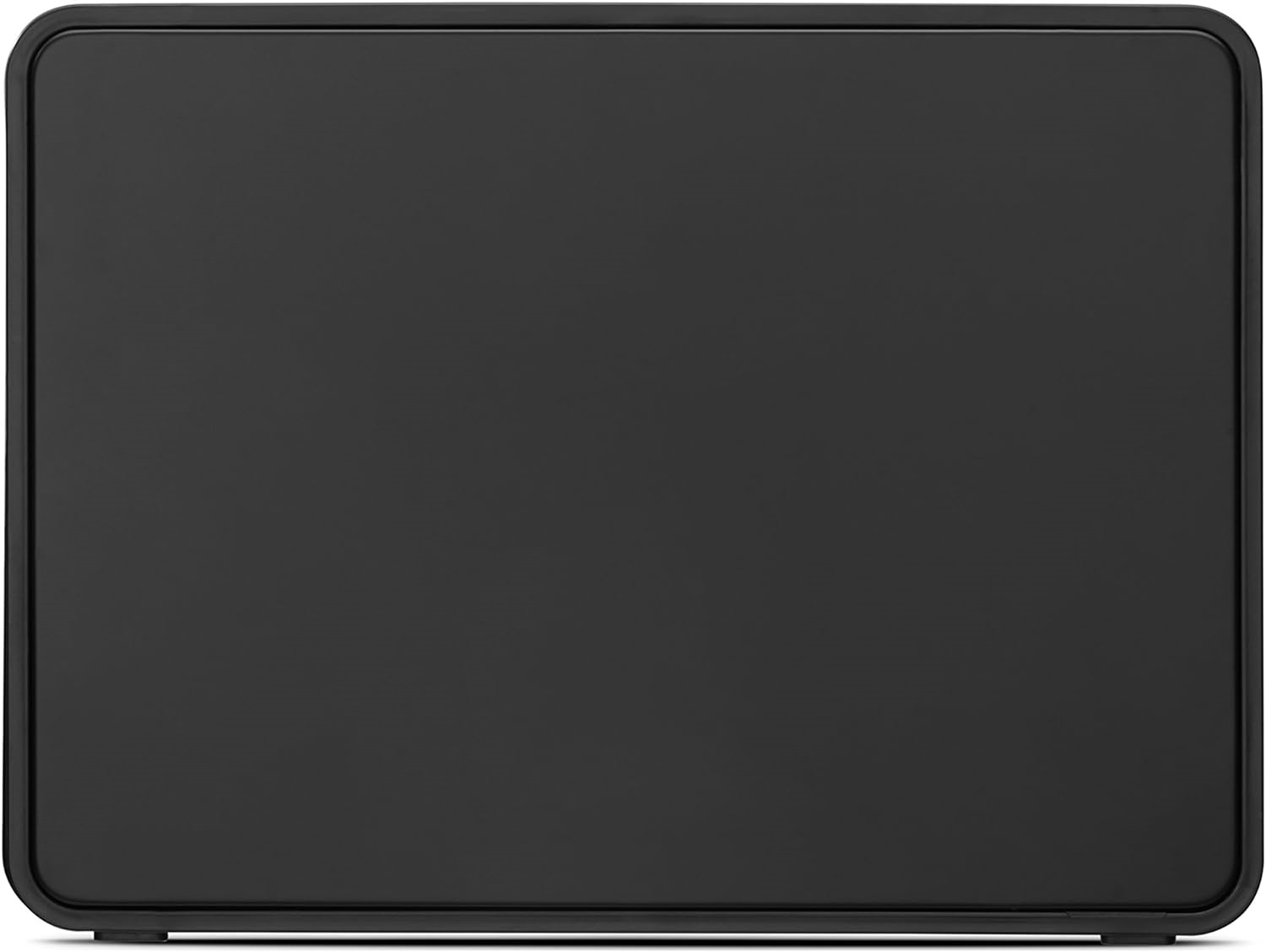 Brabantia Rectangular Fall Front Bread Bin Matt Black Large Front