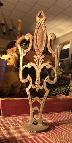 Antique Cast Iron Metal Large Finial Weathervane? Chandelier? Gate? 11 1/2” Tall - Picture 3 of 16