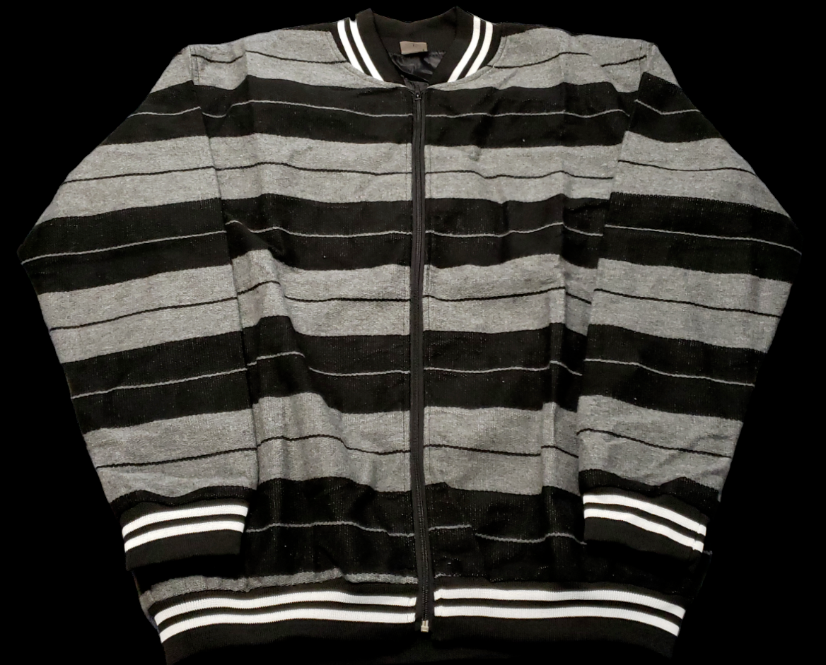 Chicano Chicana Charlie Brown Black Gray Pattern Serape Jacket