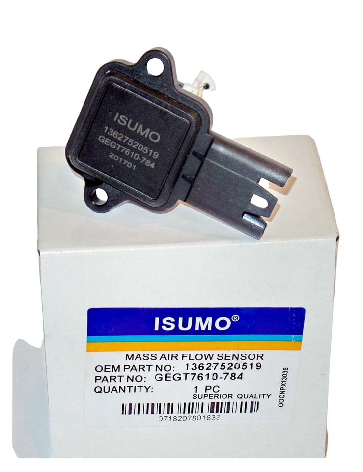 Sensor de flujo de aire de masa 13627520519 se adapta a: 323i 325i 325xi 330i 330xi Foto 2 de 4
