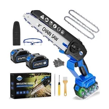 Mini Chainsaw 8-inch, Portable Electric Chainsaw Cordless, Handheld... Fast Ship