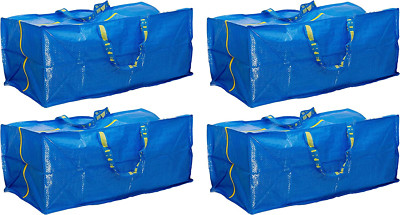 Ikea 901.491.48 Frakta Storage Bag Blue 4 Pack