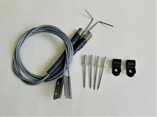 NEW 2007-2012 Mitsubishi Eclipse Convertible Side Hold Down Tension Cables -Pair