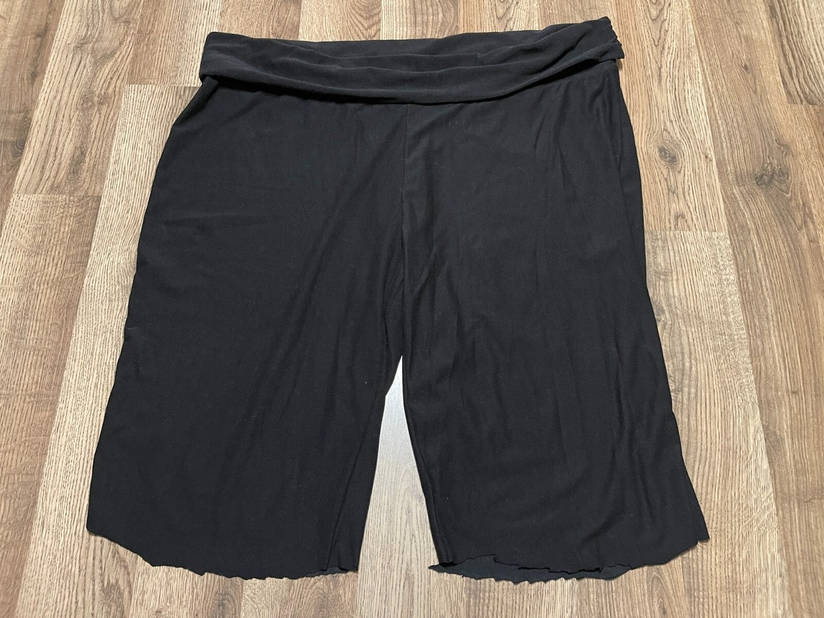Bobbie Brooks Shorts, Women's Size 3X, Black, Pull On, Cut legs