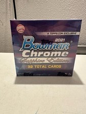 *BRAND NEW* 2021 Bowman Chrome Sapphire Edition MLB Baseball Box Fast Ship!