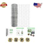 Durable 72' x 25' Galvanized Chicken Wire Netting - Ideal Garden Barrier and.
