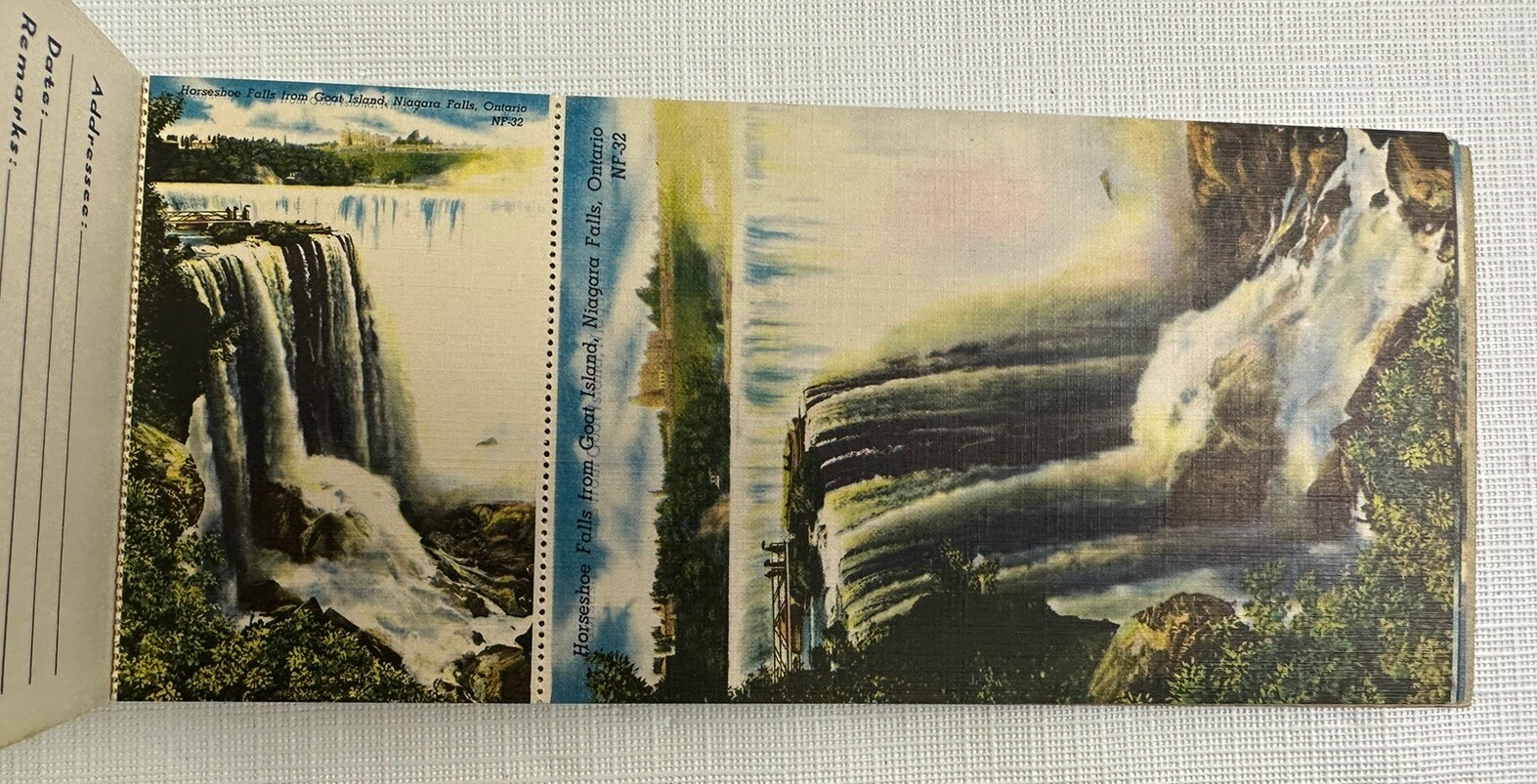 Vintage Souvenir Miniature View Album Niagara Falls Canada Postcards Post Cards
