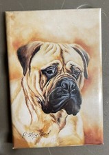 Ruth Maystead Best Friends Color Fridge Magnet Bullmastiff Dog Nice Artwork LOOK