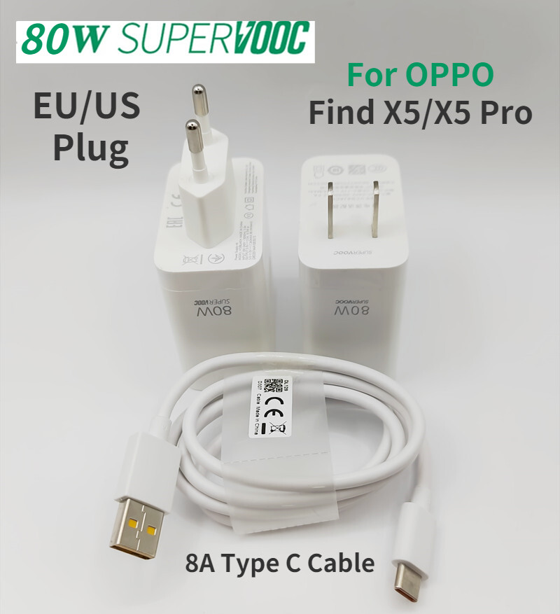 80W OnePlus 10 Pro Supervooc Fast Chargeurs 8A Type C Cable For OPPO Find  X5 Pro