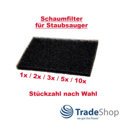 1x/2x/3x/5x/10x Schaumfilter Motorschutz für Progress Satrap Singer Staubsauger