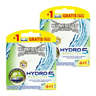 10x Wilkinson Sword Hydro 5 Sensitive Rasierklingen -OHNE OVP- im Blister