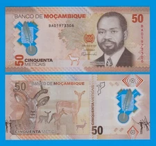Mozambique 50 meticais P 156, 2024 UNC Polymer