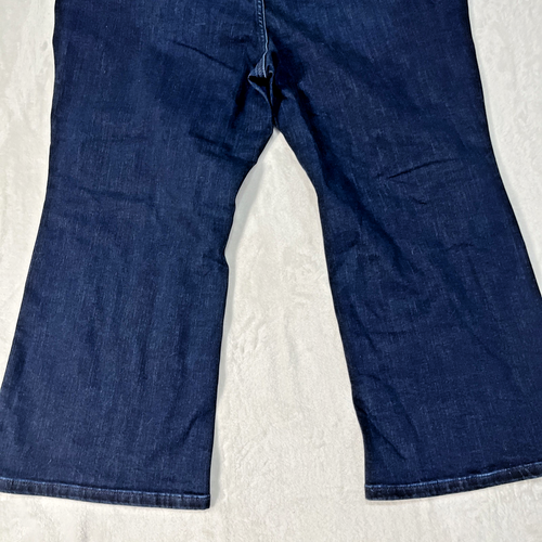 Torrid Sky High Kick Boot Super Soft Blue Jeans Jean New Size 22 Short - Picture 12 of 14