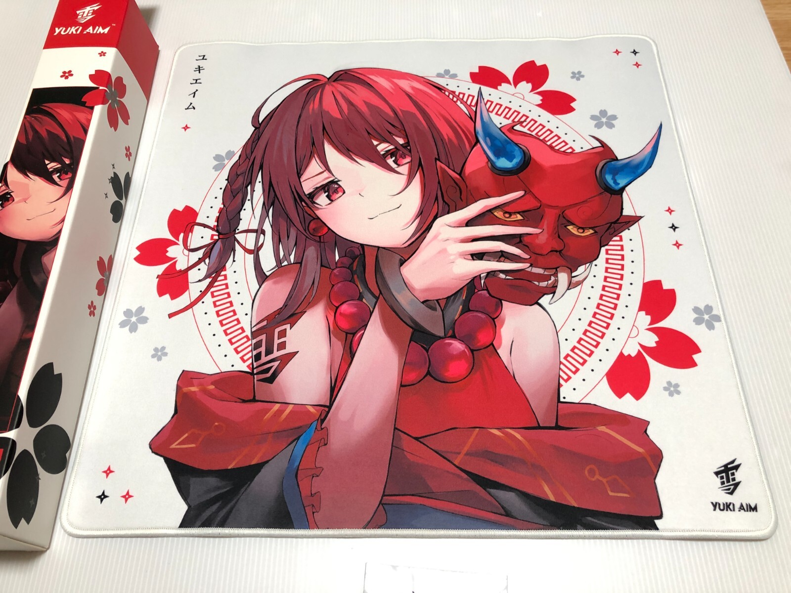 YUKI AIM 2022 DROP 1 LARGE ONI YUKI PAD LIMITED White FPS mousepad 