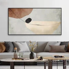 July Oil Painting Abstract Art Hanging Painting Minimalist Hand-painted Room