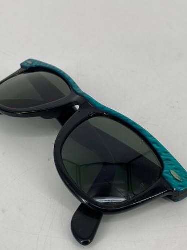 * LUNETTES DE SOLEIL RAY BAN WAYFARER années 90 STREET NEAT ELECTRIC GREEN JADE TURQUOISE W0522 - Photo 7/11