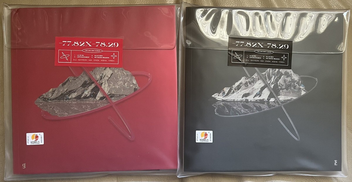 Everglow -77.82X-78.29 Album Set Postcard + Sticker + CD; NO Reg