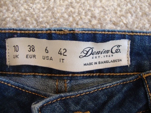 taglia Jeans donna Jeans Blue usati Co 10 donna Denim TqqwvOf