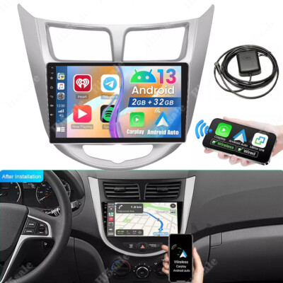 9in Android 13 Car Radio Stereo GPS NAVI 2+32GB For Hyundai Accent Verna Solaris