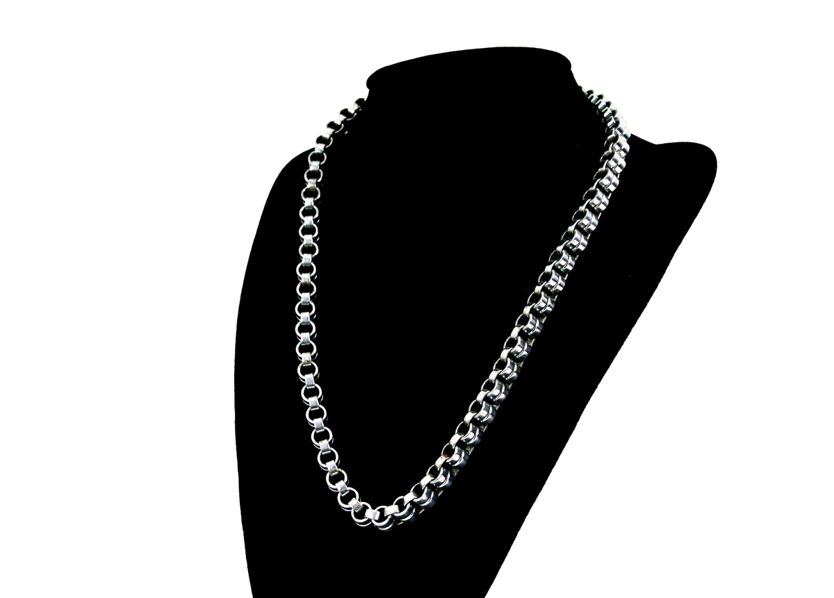 Zable Jewels Men's Necklace/Unisex Stainless Steel Jersey