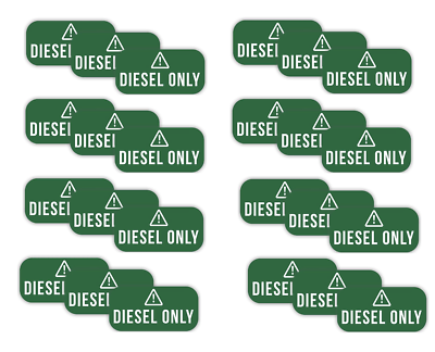 Sticker Bomb Glossy Car & Truck Decals & Vinyl Pair Of 'DIESEL ONLY' Vinyl Stickers - Safety Decals For Trucks, Oil Gas Fuel Labels, Made In USA Truck Safety Sticker - Foto 12